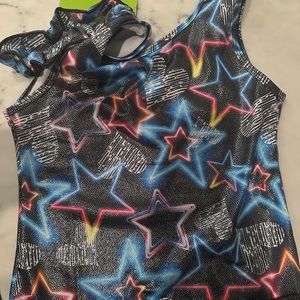 Girls leotard and shorts